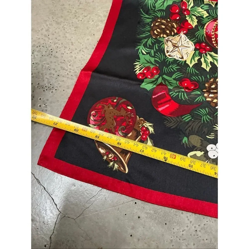 Collection XIIX Christmas Wreath Silk Scarf